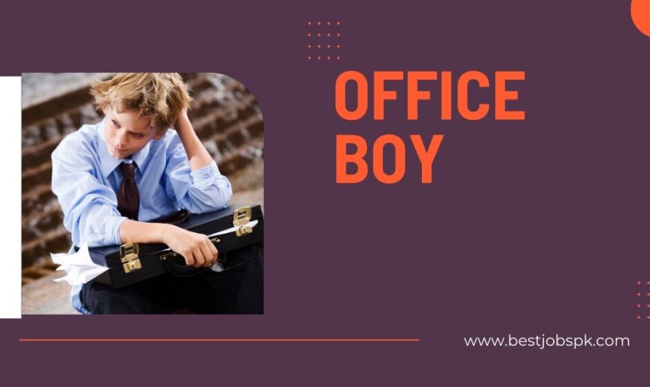 Office Boy Required for Dubai